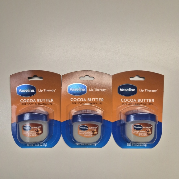Vaseline Other - Vaseline Lip Therapy Cocoa Butter – 3 Pack • Stocking Stuffer • Brand New